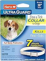 Hartz UltraGuard Flea & Tick Collar for Dogs & Puppies - 7 Months Protection, Water-Resistant, Fresh Scent, Up to 20" Necks