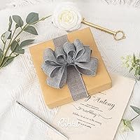 Vista 2 de Ribbli Arpillera con alambre de arpillera, 1-1/2 pulgadas x 10 yardas, plata