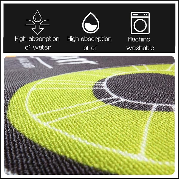 LYYK Tapis Cuisine Devant evier, Couloir Lavable antiderapant Long Absorbant Moderne Motifs Géométriques pour Salon, Chambre, Les Chambres Jeunes Adulte Fille Garcon Gris Noir Rouge Beige - 4