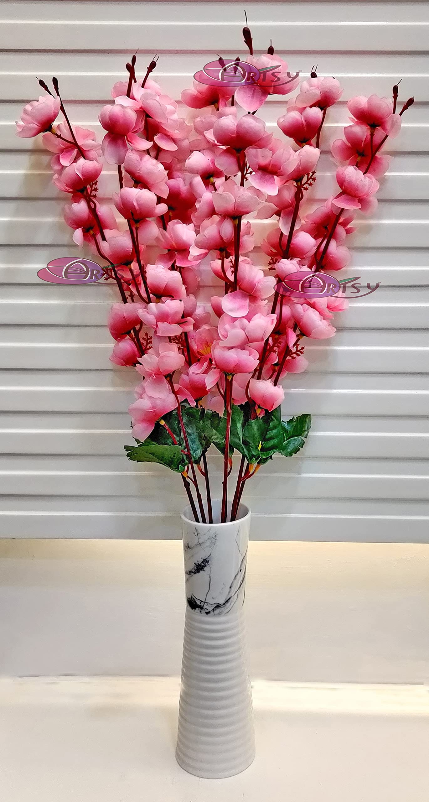 ARTSY® Artificial Flowers for Decoration Cherry Blossom Flower Bunch for vase, Home Decor, Office Decor, Artificial Plant, Gift, Craft, Without vase, Babypink, 1 Piece, 55 cm Height (B07XRX38ST) Amazon Price History, Amazon Price Tracker