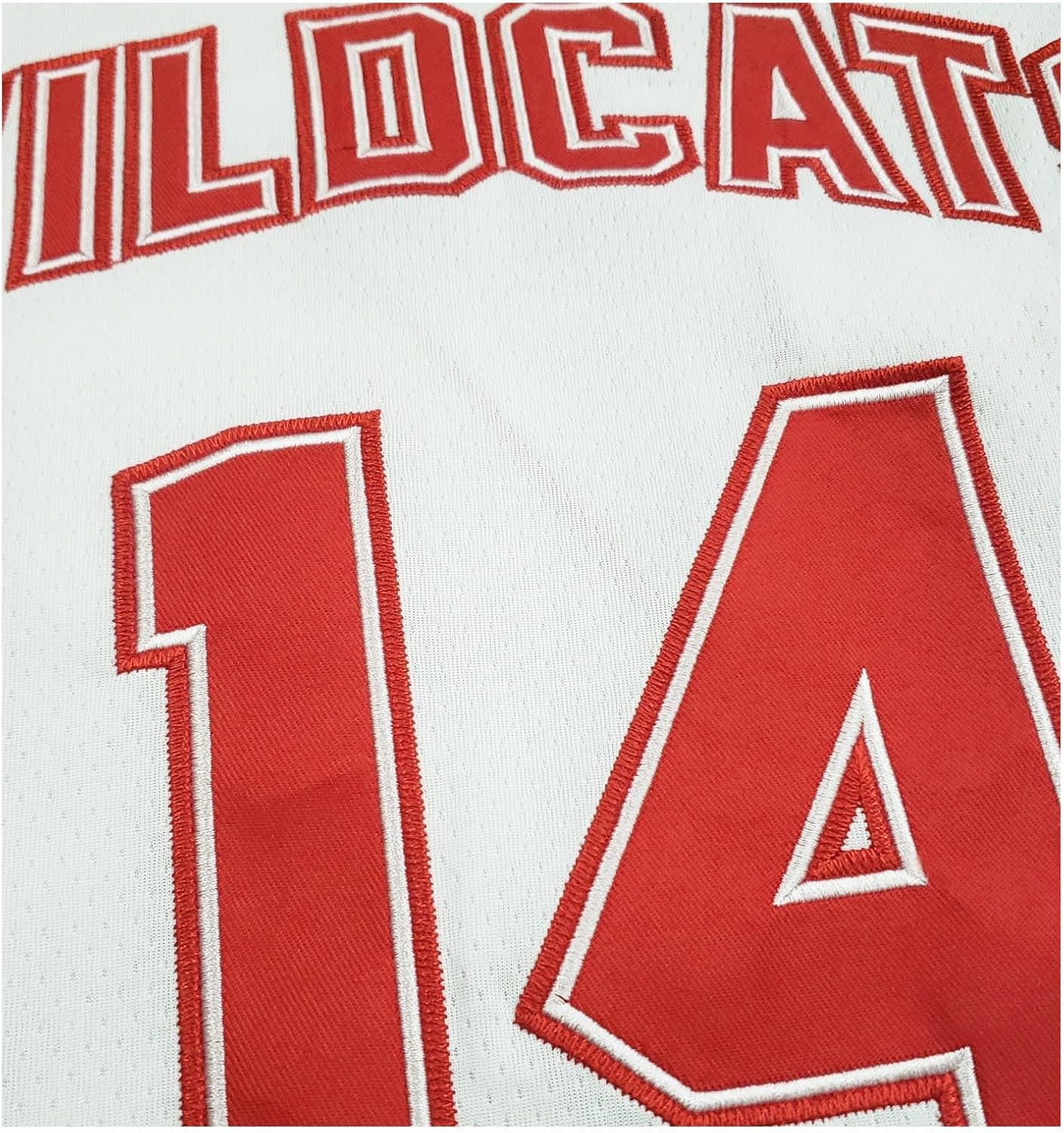 Troy Bolton 14 Basketball Jersey White Men Stitched East High School Wildcats Costumes for Music Stage Dance