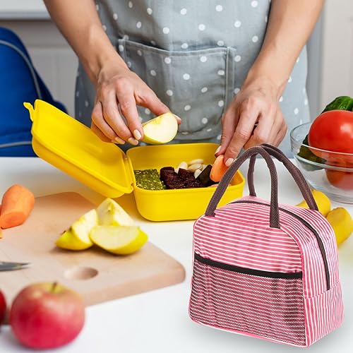 Miniatura 6 de PATIKIL Lonchera para mujereshombres, bolsa de almuerzo aislada a prueba de fugas con bolsillo contenedor de almuerzo reutilizable para el trabajo,