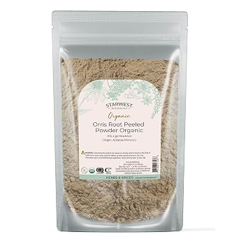 Starwest Botanicals Organic Orris Root Peeled Powder, 4 Ounces