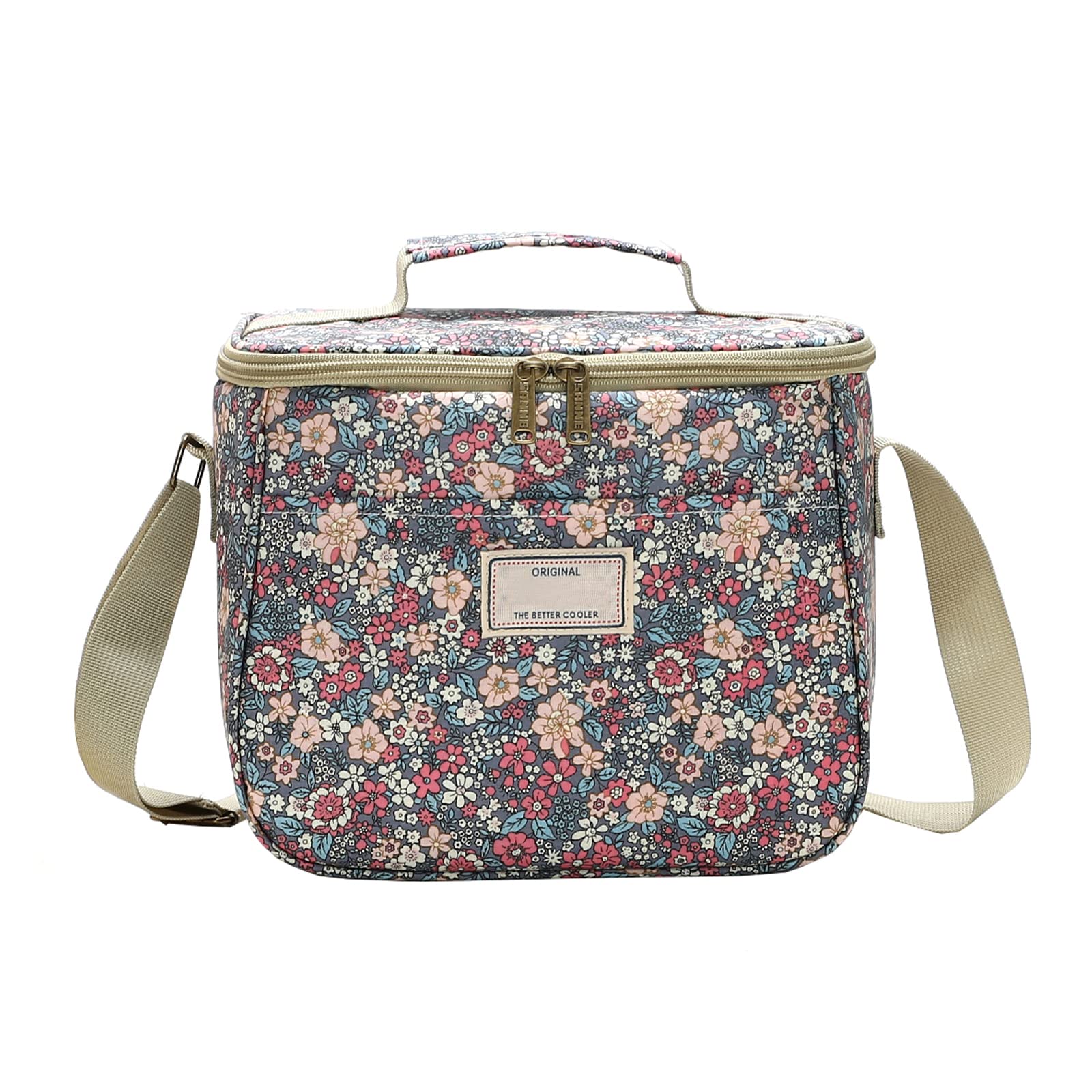 Zanvin Lunch Sac à Sac à Lunch Isolé Avec Bandoulière Réglable Boîte à Lunch Avec Doublure Améliorée Anti-Fuite Pour Hommes Et Femmes Sac Isotherme Pliable Bento Sac à Lunch, Cadeaux Pour Maman