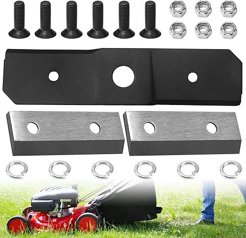 781-0490 742-0571 981-0490 Kit de cuchillas trituradoras compatible con MTD Troy-Bilt Craftsman 981-0490 781-0490 942-0571 742-0571