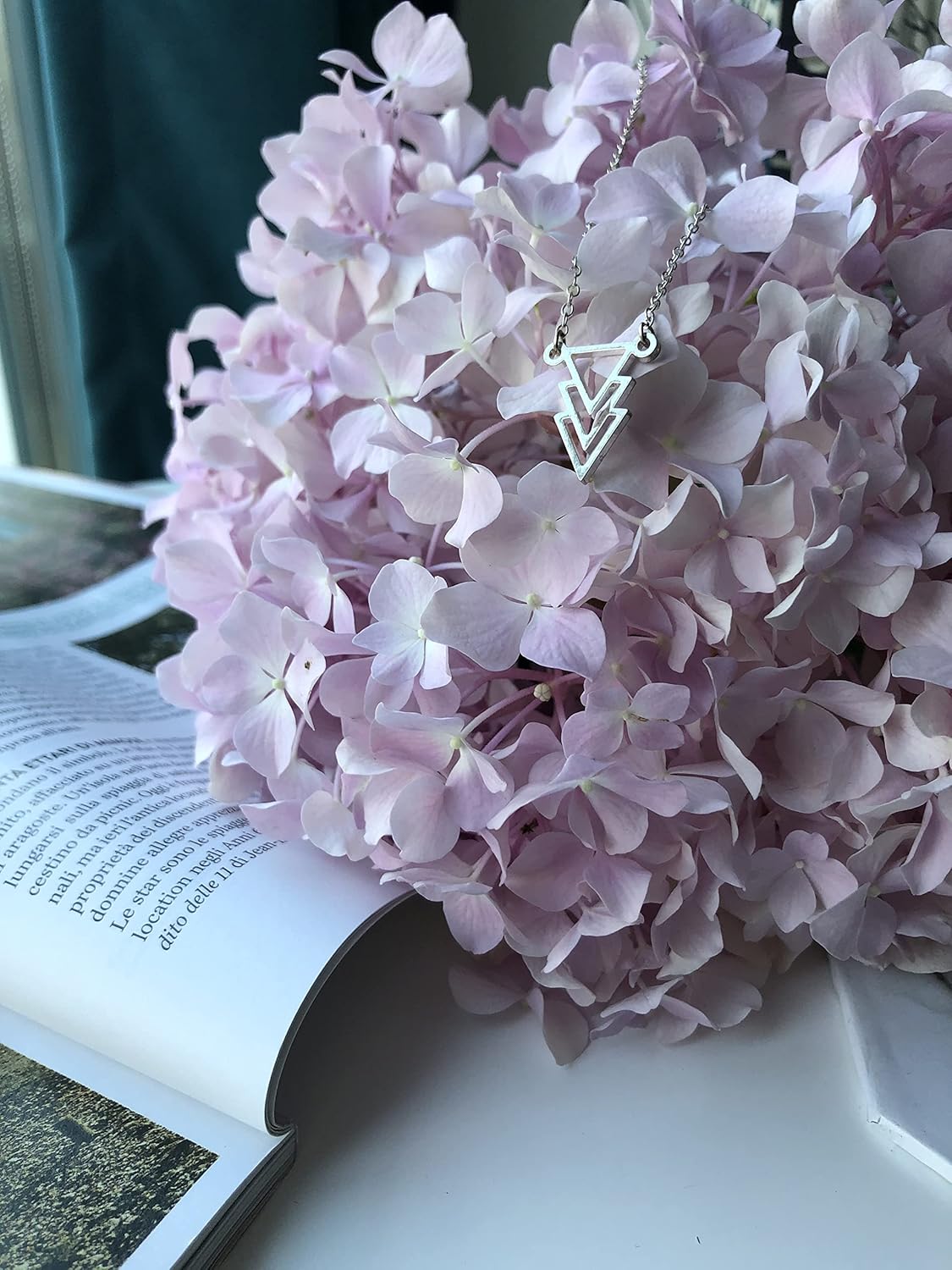 VIY Personal Card Happy Galentines day gifts for friends, Silver triangle necklace, Galentine gang party favors, Galentine's day gift for women female, Valentines gifts for friends - Image 9