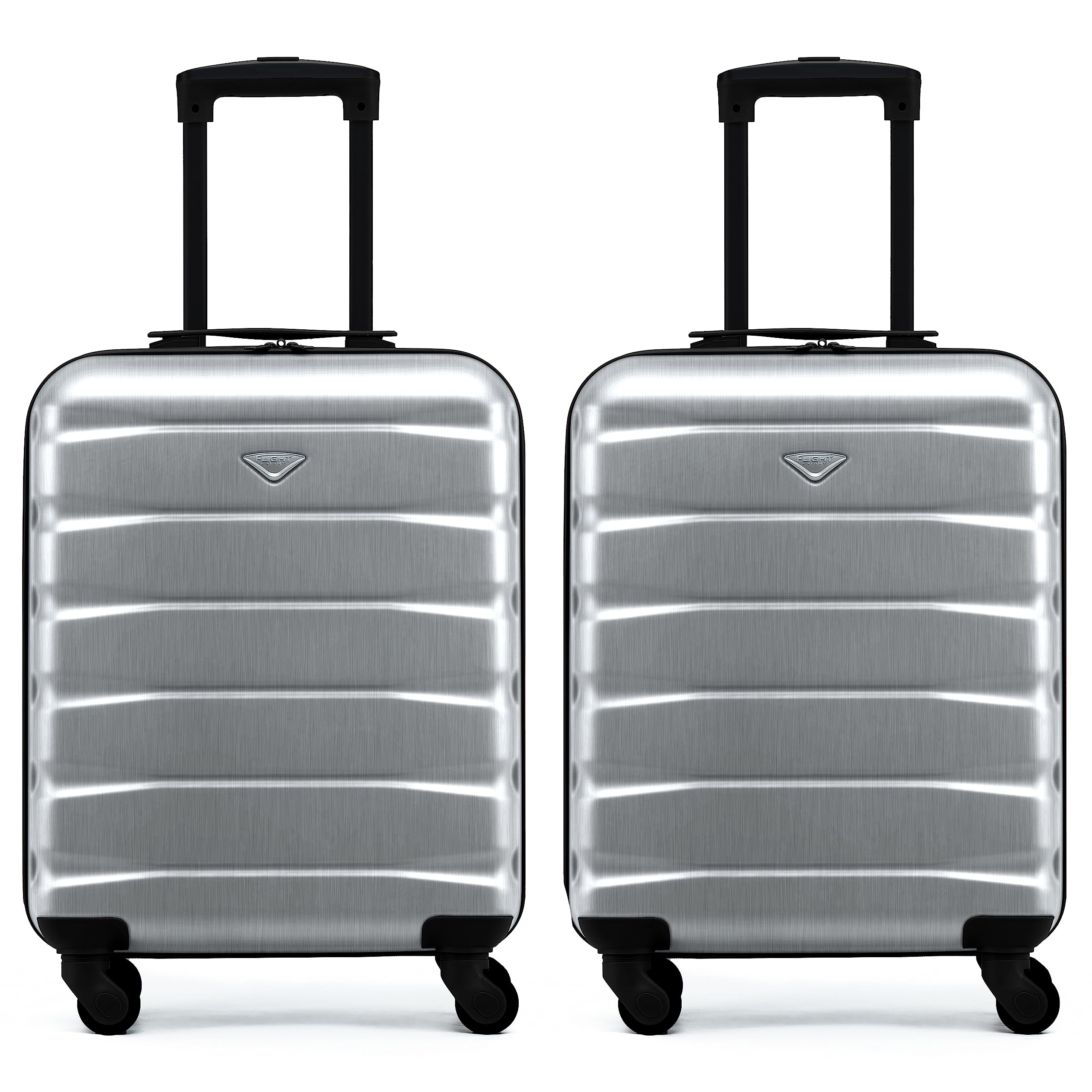 Flight Knight Suitcase Set of 2 Lightweight 4 Wheel ABS Hard Case Cabin Carry On Hand Luggage Approved for Over 100 Airlines Including easyJet, British Airways, Ryanair & Many More 55x35x20cm — view 208