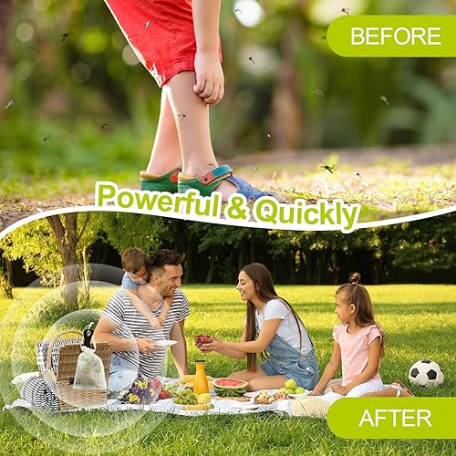 Miniatura 6 de Repelente de mosquitos para patio al aire libre  Repelente de mosquitos para exteriores, potente protección interior y exterior, disuasorio de