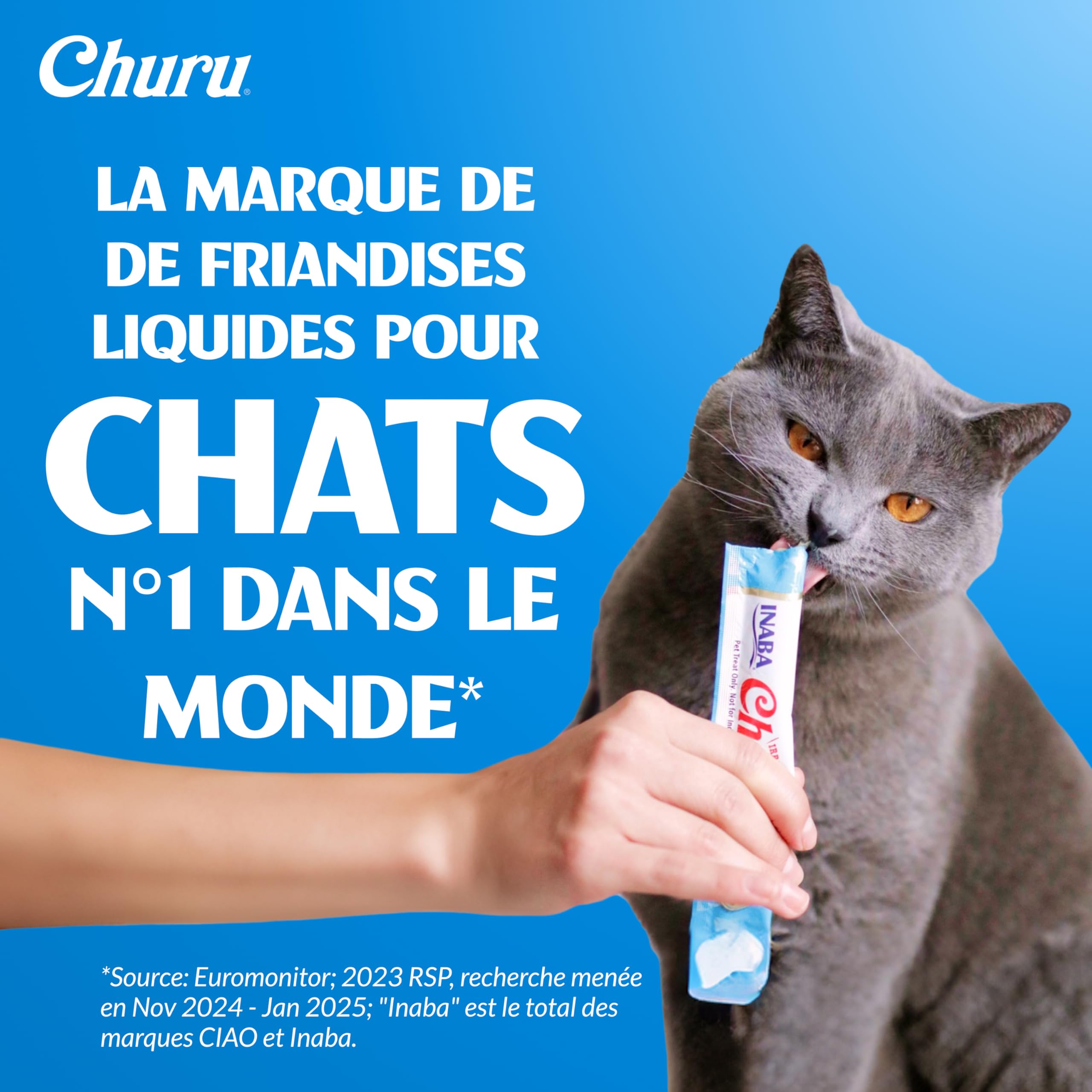 INABA Churu Friandises pour Chats en Purée de Thon 60 Tubes x 14g