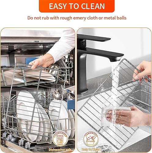 Miniatura 5 de Piezas de repuesto para freidora de aire Emeril Lagasse de 26 cuartos de galón, 12.5 x 11.5 pulgadas de acero inoxidable para freidora de aire,