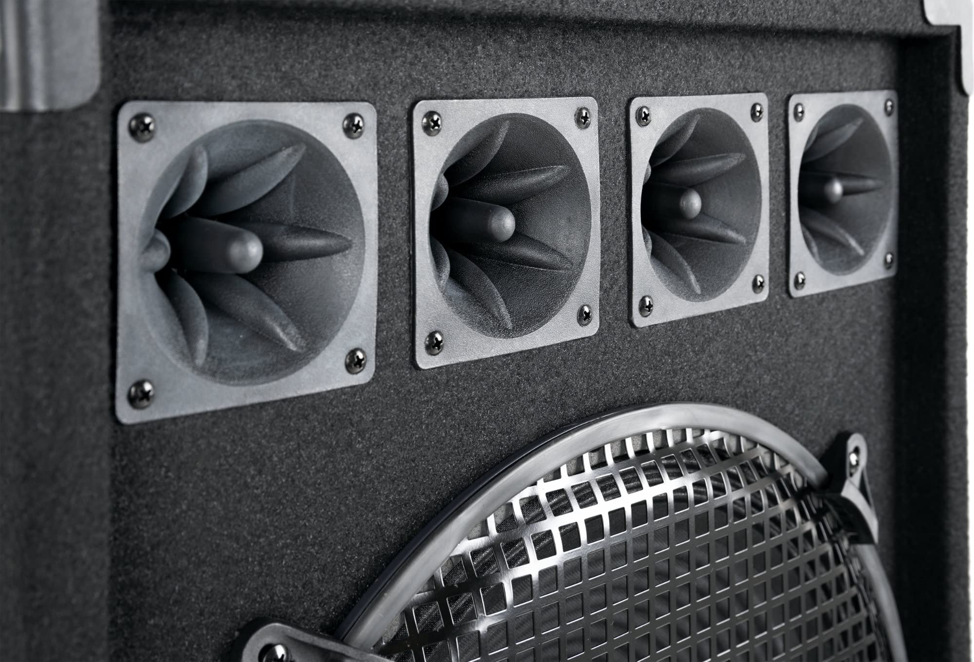 McGrey DJ-2522 Cassa PA DJ a 2 Livelli 2x 38cm (15") Subwoofer 1500W (Passiva, Sistema 2 Vie, Cassa in Legno)
