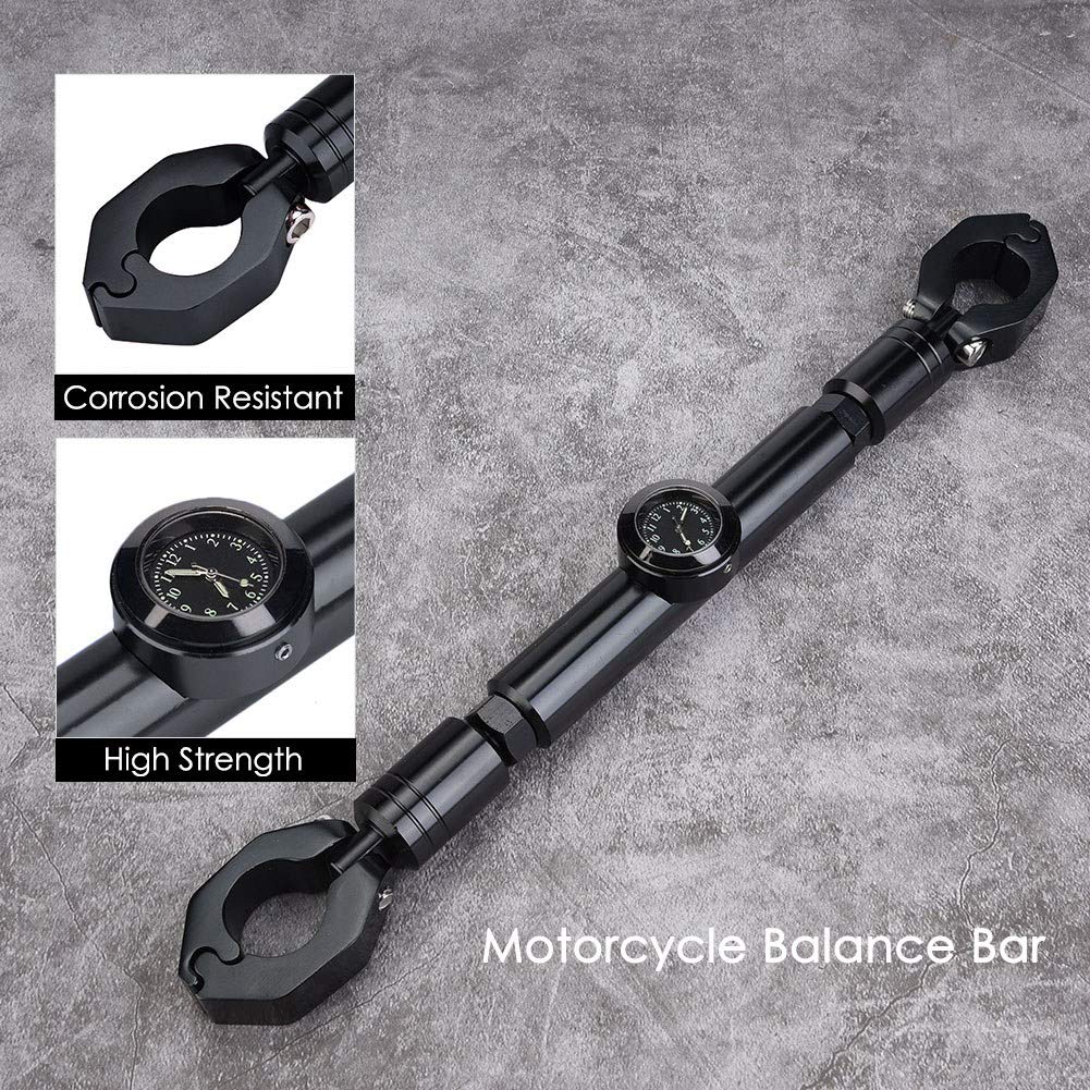 Barre De Renfort Guidon Moto Cross Jaune - Équilibre Alliage Aluminium Universel 22mm