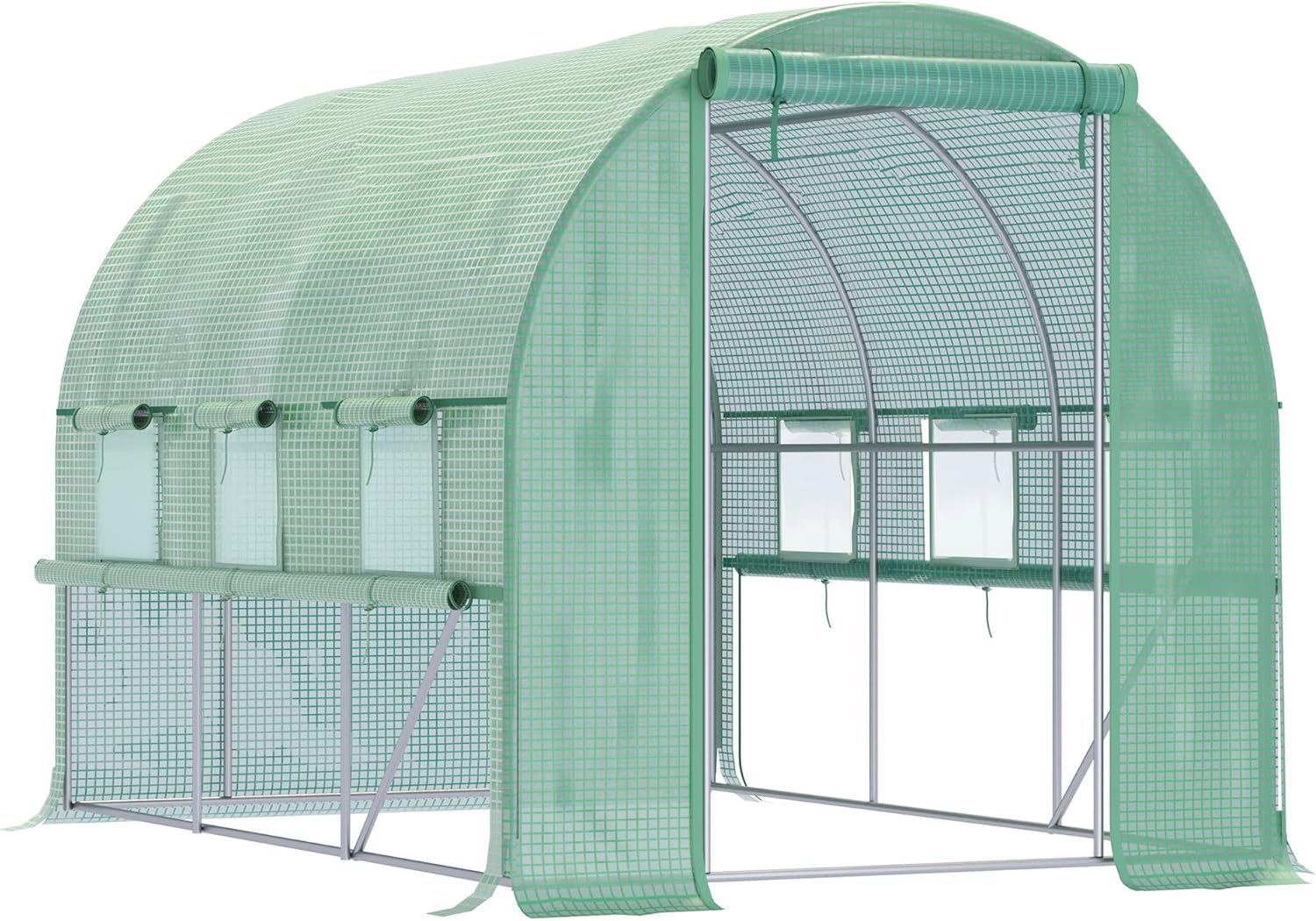 Outsunny Tunnel Garden Greenhouse in a garden setting