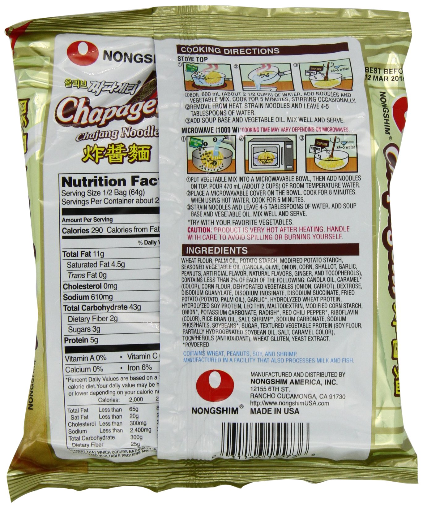 Nong Shim Chapagetti 20 Packets