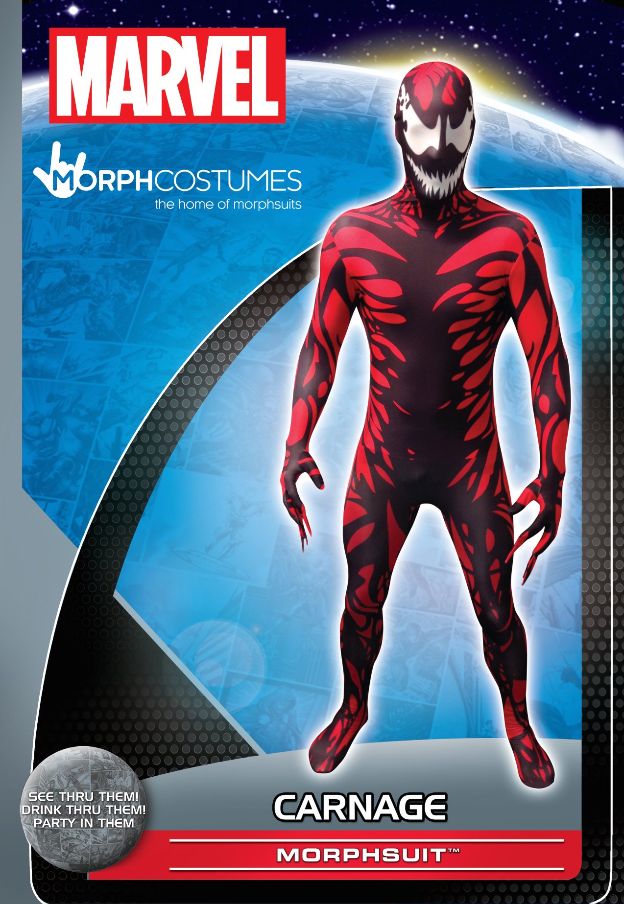 Buy Morphsuits Carnage Adult Fancy Dress Costume (Medium) Online at