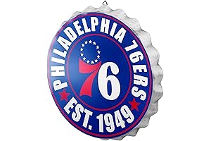 foco NBA Team Logo Metal Bottle Cap Hanging Wall Sign