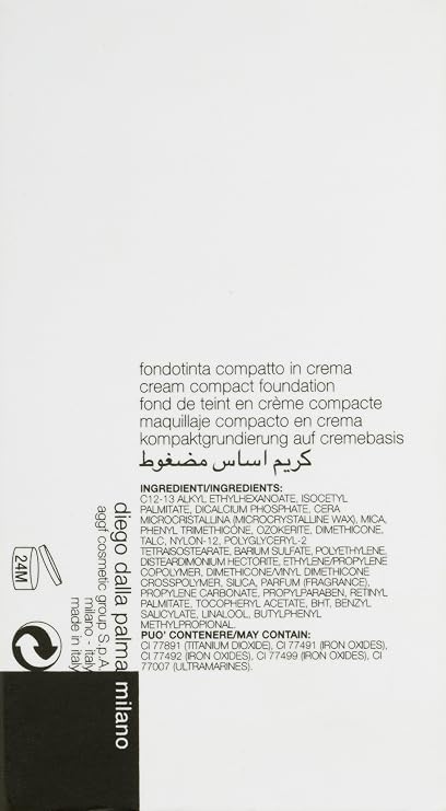 Diego Dalla Palma No. 13 Cream Compact Foundation, Natural Beige, 0.27 Fluid Ounce