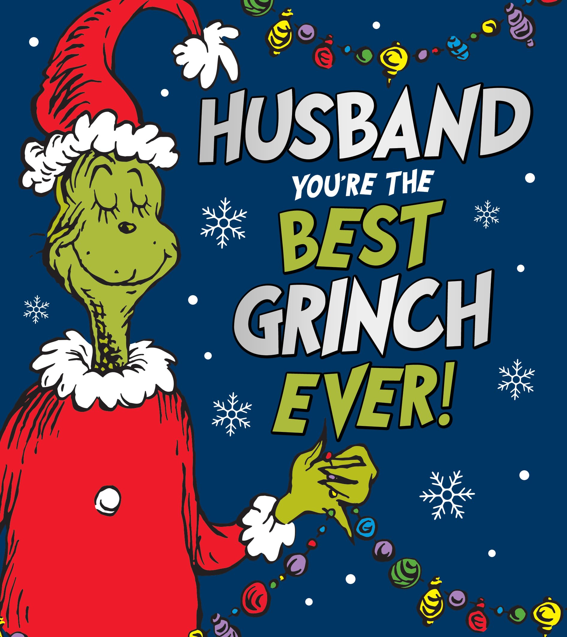 Danilo Promotions Ltd Official Grinch Christmas Card for Husband