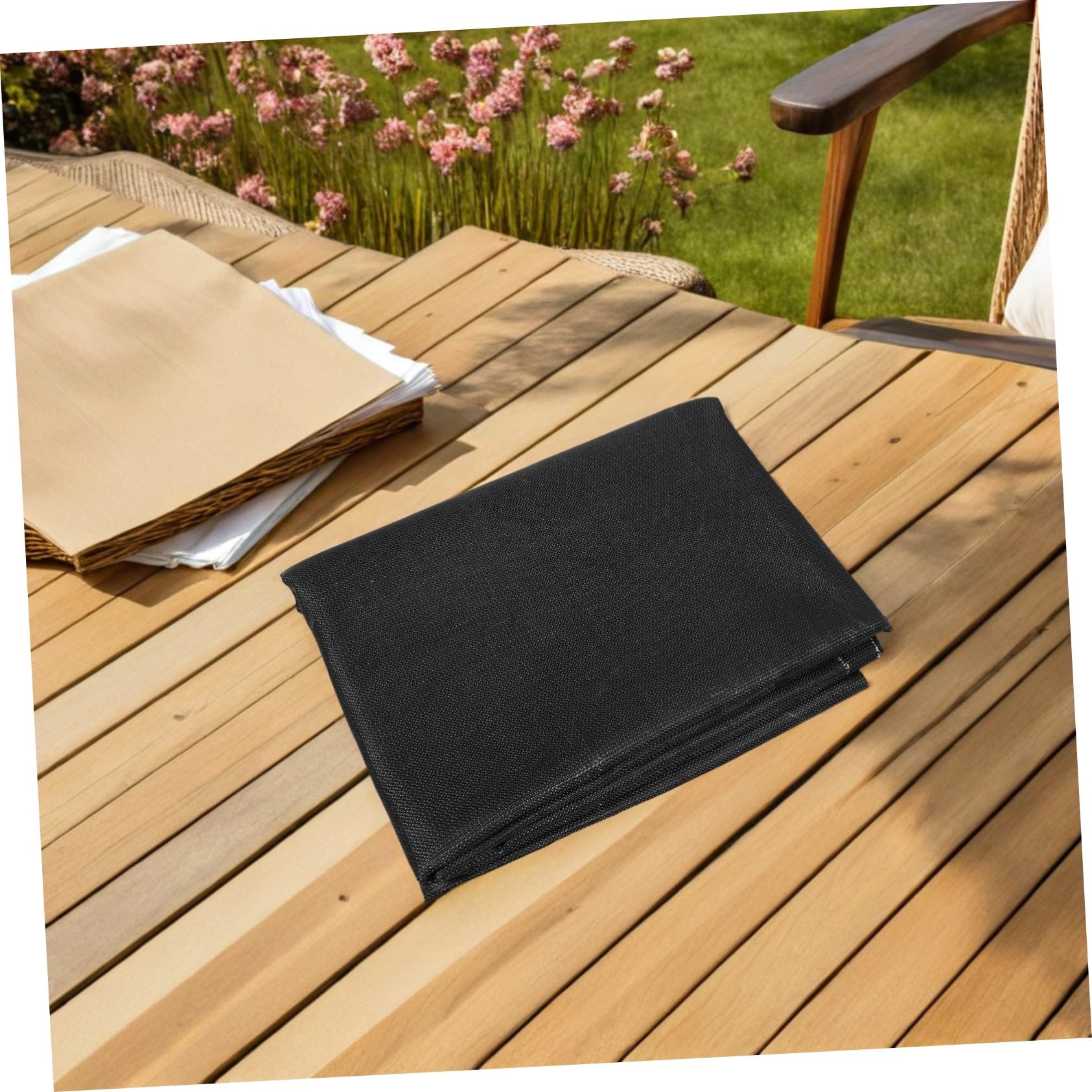 Alfombrilla Ignífuga para Barbacoa Silicona Resistente al Reusable Protección Suelo para Camping Jardín Terraza