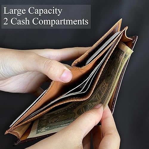 Miniatura 4 de Alligator - Cartera de cuero plegable personalizada para hombre cocodrilo con bocina de cocodrilo billetera a medida bloqueo RFID regalo de doble