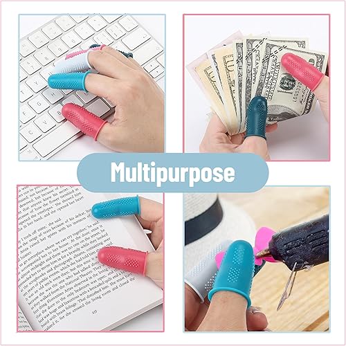 Miniatura 8 de Mr. Pen - Protectores de dedos de pistola de pegamento caliente, 24 piezas, protectores de dedos de silicona, puntas de dedos de goma, cubiertas de