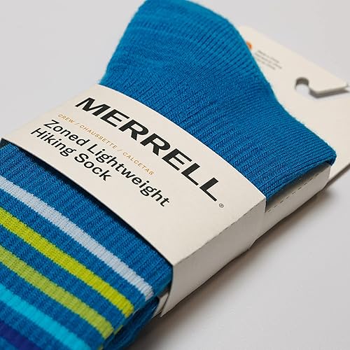 Miniatura 4 de Merrell Calcetines altos de lana para hombre y mujer, ligeros, para senderismo, paquete de 1 par, soporte de arco unisex