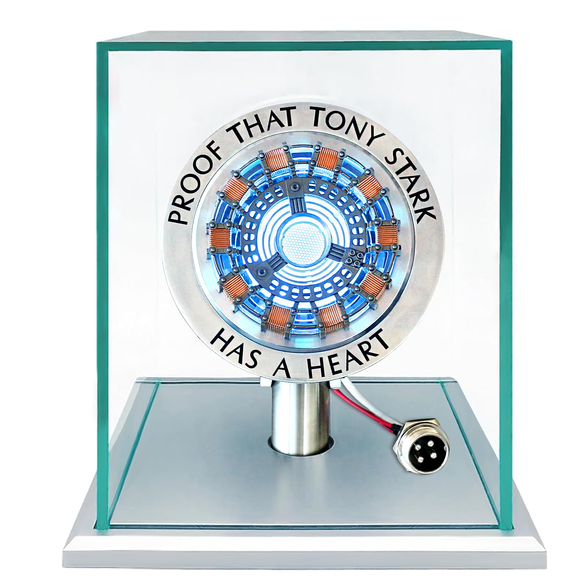 TONY STARK アークリアクター LED インテリア アイアンマン Amazon.com: Arc Reactor 1:1 Ratio Vibration Sensing LED Light USB