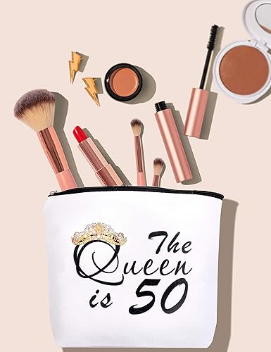 Miniatura 7 de 50 cumpleaños, regalos de cumpleaños 50 para mujeres, espejo de maquillaje de cumpleaños 50, decoraciones de cumpleaños 50 para mujer, regalos de