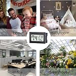6 Pack Mini Digital Hygrometer Thermometer,Indoor Temperature and Humidity Gauge Meter Monitor Celsius (℃) for Humidor,Greenhouse,Reptile Tank,Home,Jars