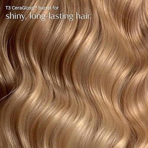 Miniatura 8 de T3 SinglePass - Rizador profesional de mezcla personalizada, rizador de barril largo de cerámica con ajustes de calor ajustables para rizos y ondas