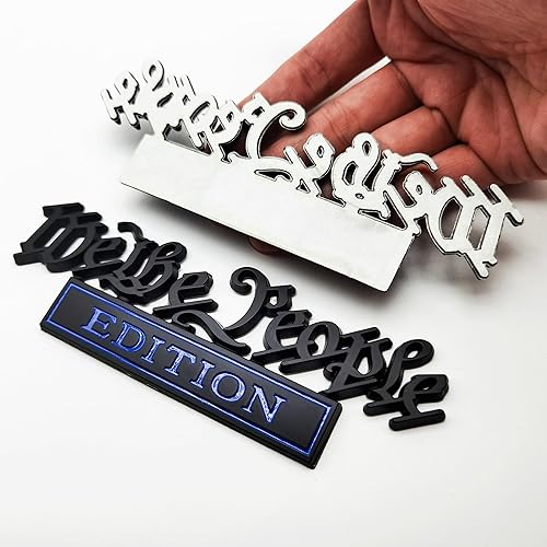 Miniatura 4 de Classic We The People Edition - Calcomanías 3D de metal completo para emblemas de automóvil, decoración personalizada para resaltar a ti mismo, 2