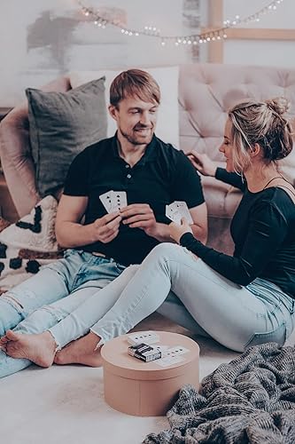 Miniatura 2 de OpenMity Juego de juego 3 en 1 para citas nocturnas incluye 52 cartas y 2 bromistas juega 3 juegos de cartas especiales actividad divertida para