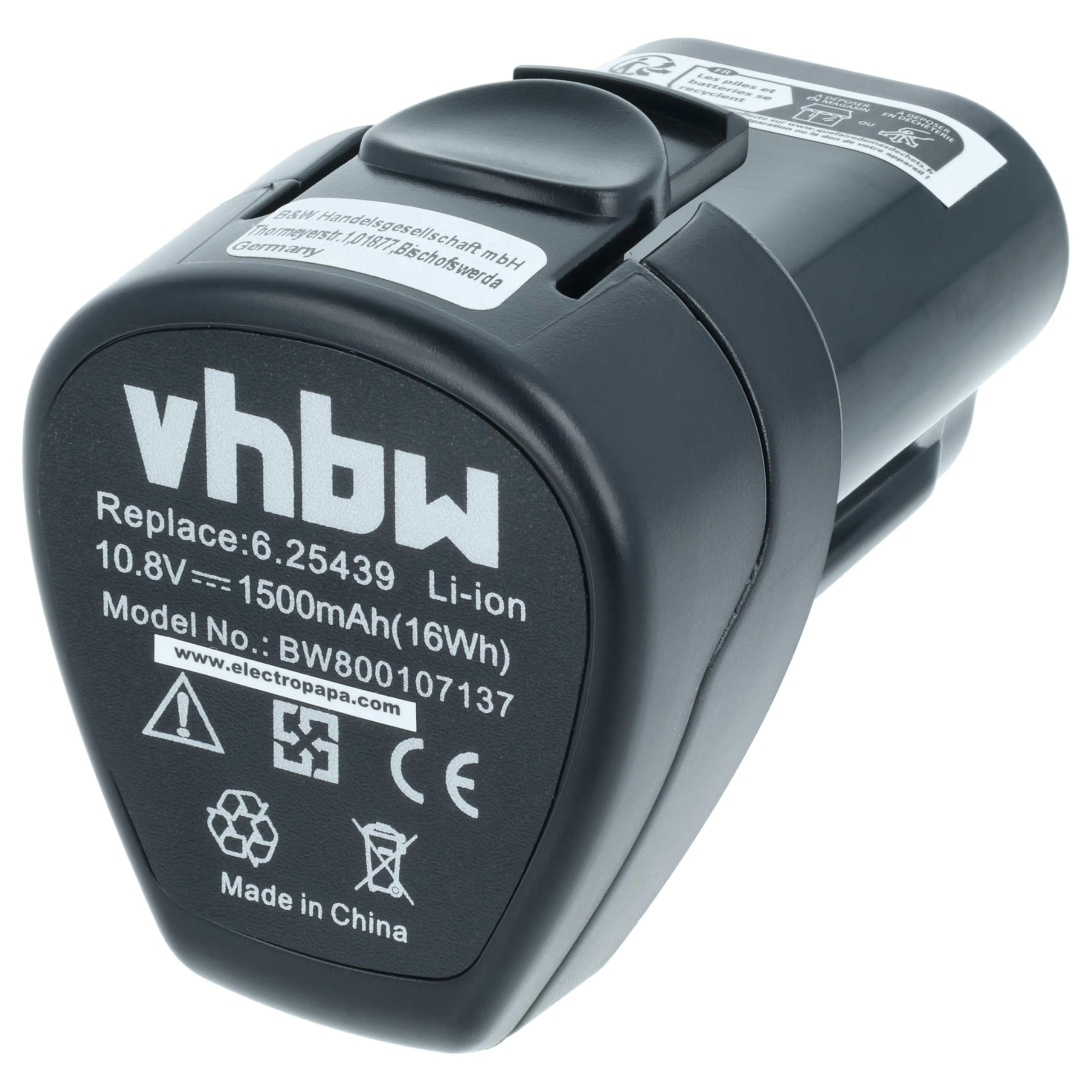 vhbw 2X Akku kompatibel mit Metabo PowerMaxx SB Basic