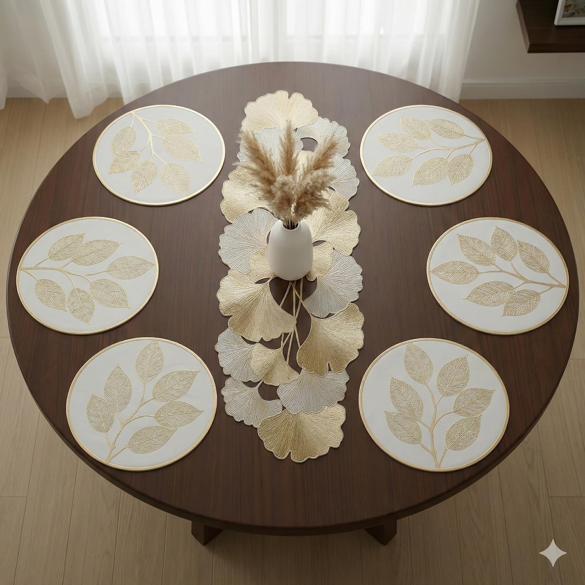 Dining Table Mat & Runner Set - Elegant Table Protection -10