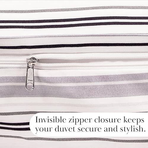 Miniatura 5 de Colección Coastal Stripes - Calidad premium, suave, resistente a las arrugas, la decoloración y las manchas, fácil cuidado, juego de funda de