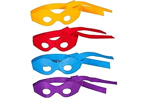 Ninja Turtle Eye Masks for Adults - Set of 4