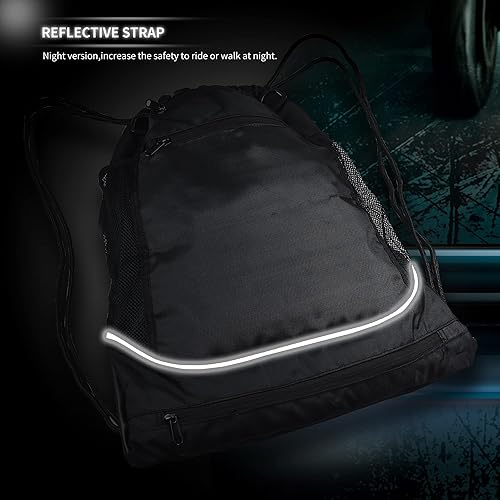 Miniatura 2 de Mochila para casco de motocicleta con red de carga grande, bolsa compacta de almacenamiento ligero Bolsa de cola