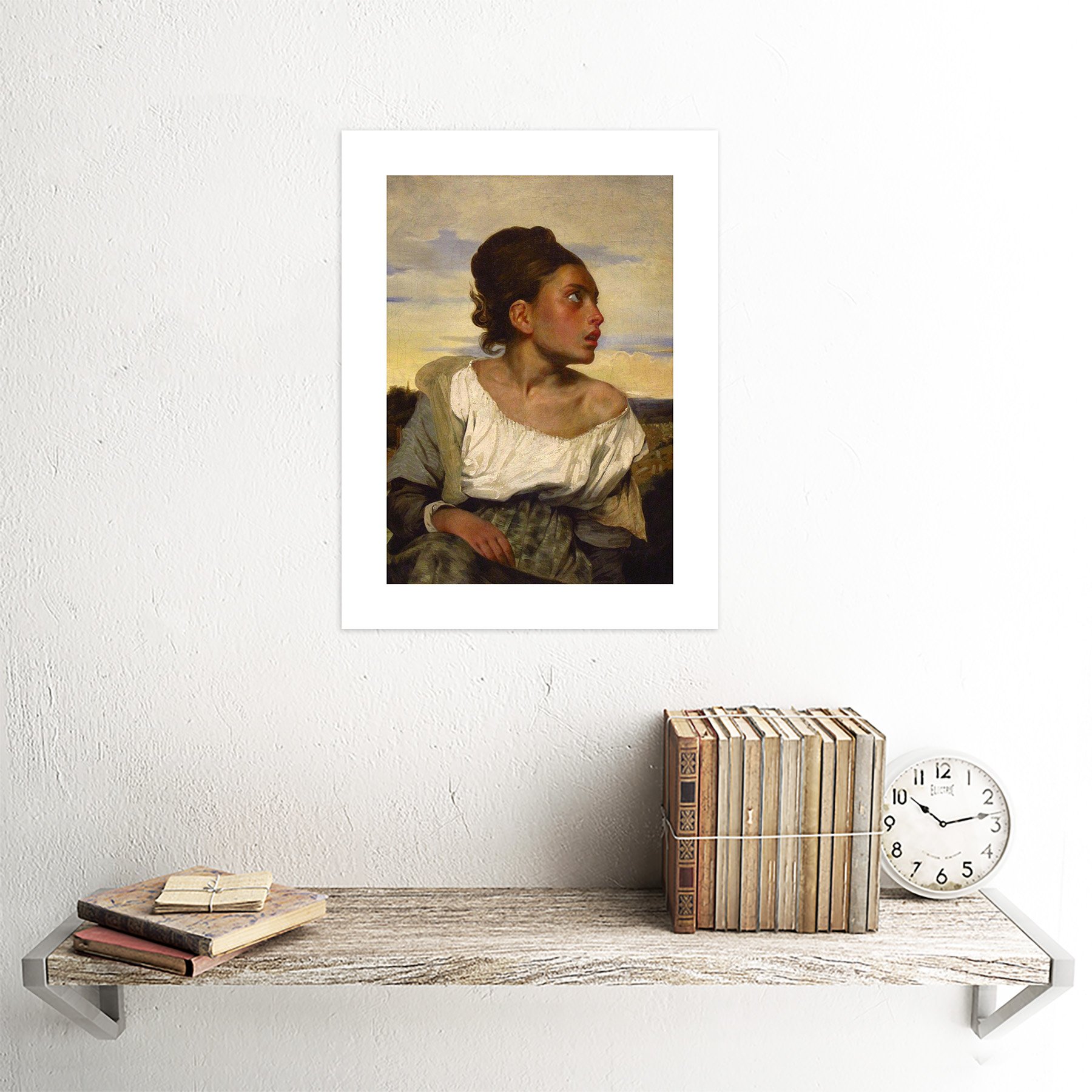 Amazon.com: EUGENE DELACROIX JEUNE ORPHELINE AU CIMETIERE BLACK