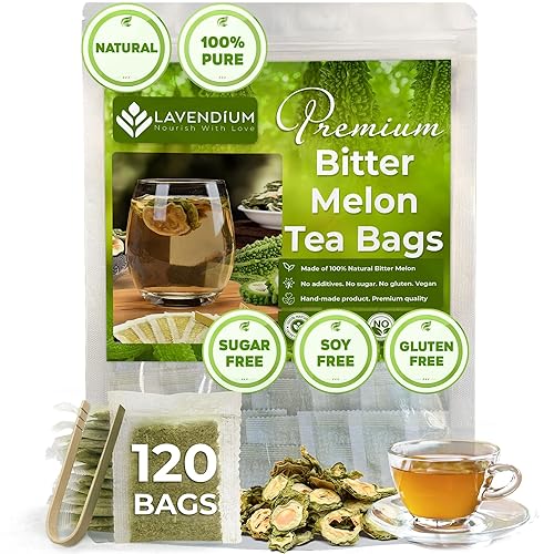 120 bolsas de té de melón amargo, melón amargo 100% natural y puro. Té de hierbas de melón amargo. Té de frutas de melón amargo. Sin azúcar, sin disponible en Yaxa Venezuela