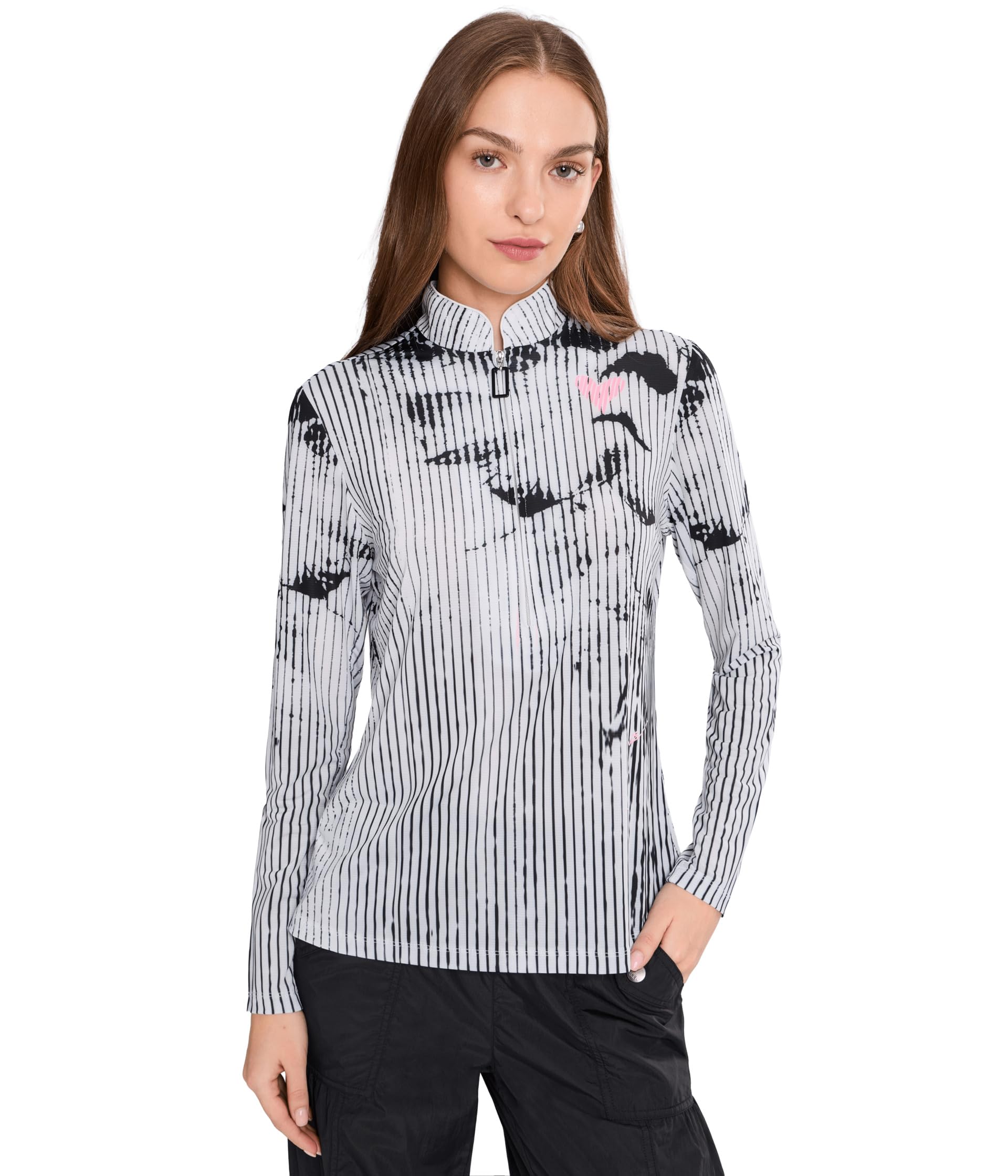 Womens Sunsense Piece of My Heart Long Sleeve Quarter Zip-image-17