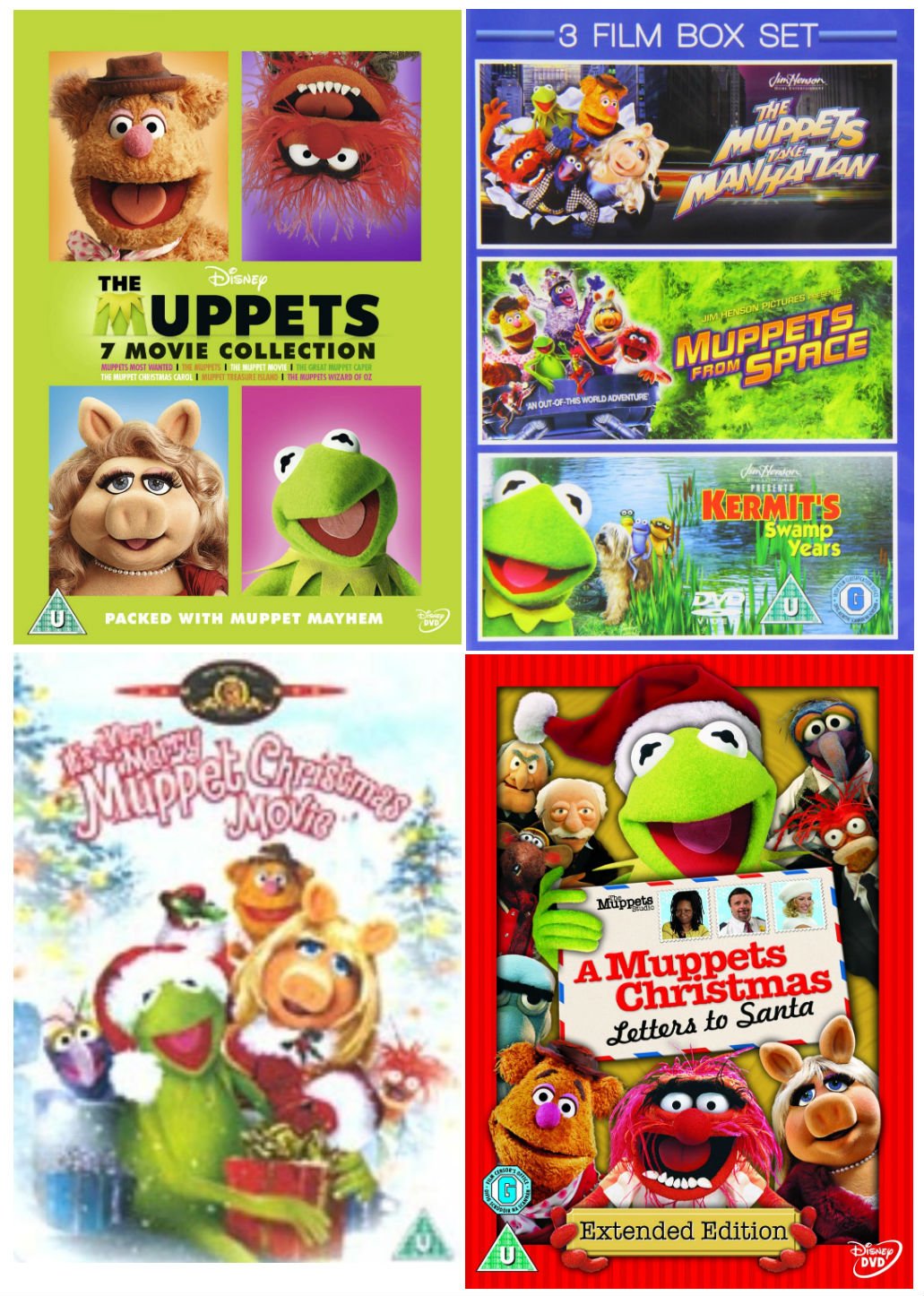 Ultimate Muppets DVD Collection: Muppets Most Wanted / The Muppets (2011) / The Muppets Movie (1979) / The Great Muppet Caper / The Muppet Christmas Carol / Muppet Treasure Island / The Muppets Wizard of Oz / Muppets Take Manhattan / Muppets From Space / Kermit's Swamp Years / It's a Very Merry Muppet Christmas Movie / A Muppets Christmas - Letters to Santa