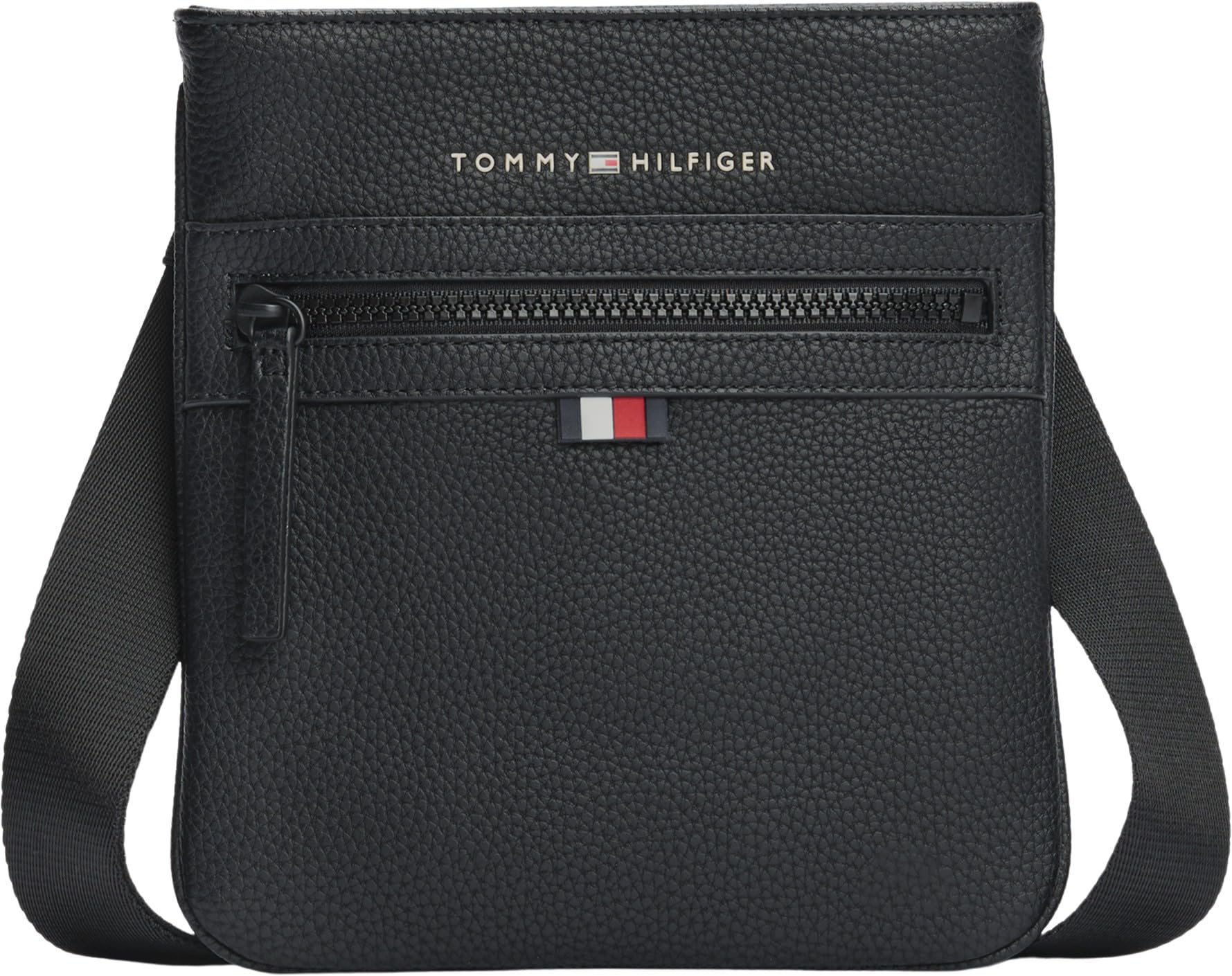 Tommy Hilfiger Uomo Borsa a Tracolla Essential PU Mini Crossover Piccola, Nero (Black), Taglia Unica
