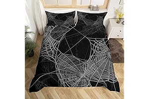 Spider Web Bedding Duvet Cover Set: Kids' Halloween Delight