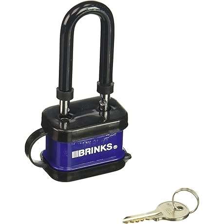 BRINKS Freeze Proof Laminated Steel Padlock for Outdoor Use