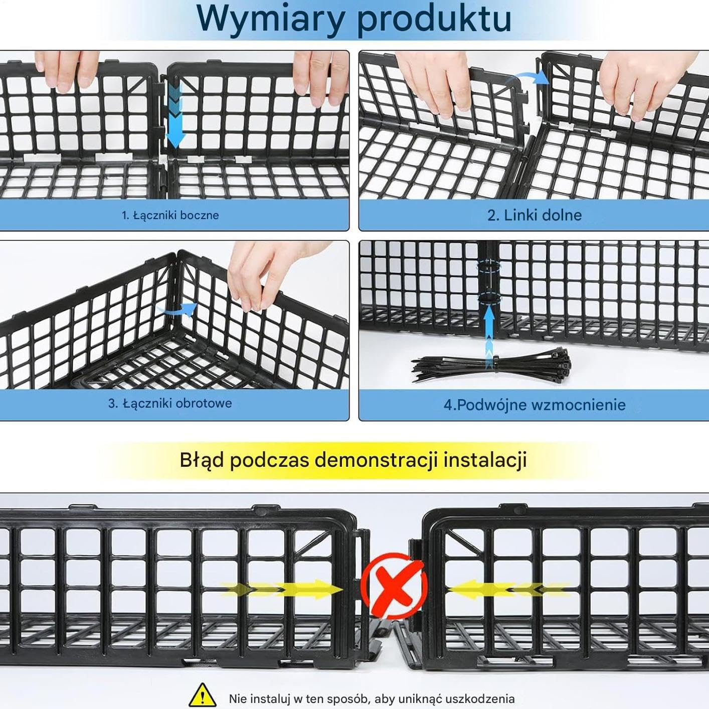 Bloker Pod Kanapę Wytrzymała Bariera Zatrzymująca Kota Łatwy Montaż | Blokady Mebli Dla Kotów Do Sypialni, Pokoju Zabaw, Jadalni, Pokoju Dziecięcego, Hotelu, Apartamentu,