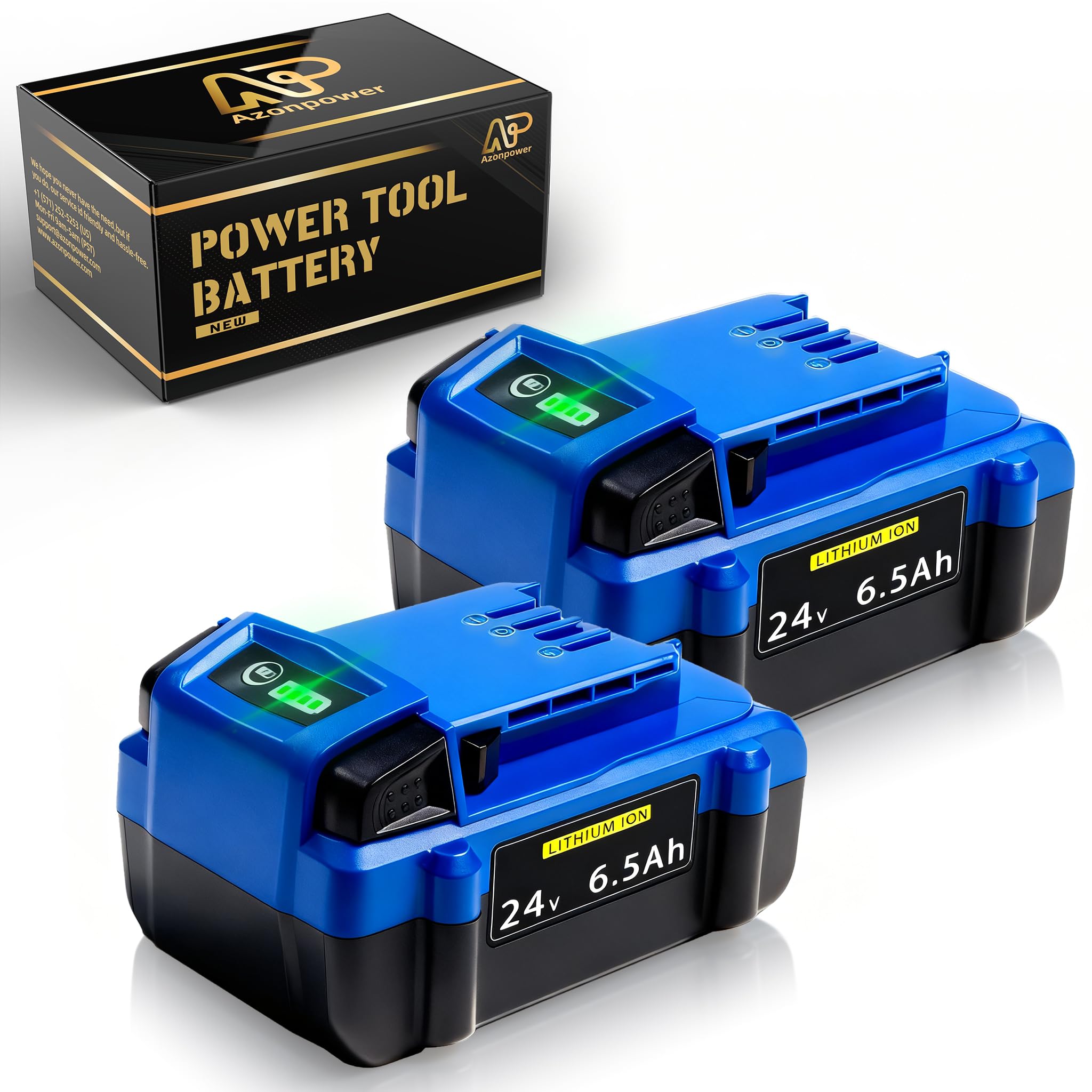 Azonpower Replacement Kobalt 24V Battery 6.5AH Compatible with Ko balt 24V Max Battery for KB624-03 KB524-03 KB424-03 KB224-03 KB124-03 Cordless Power