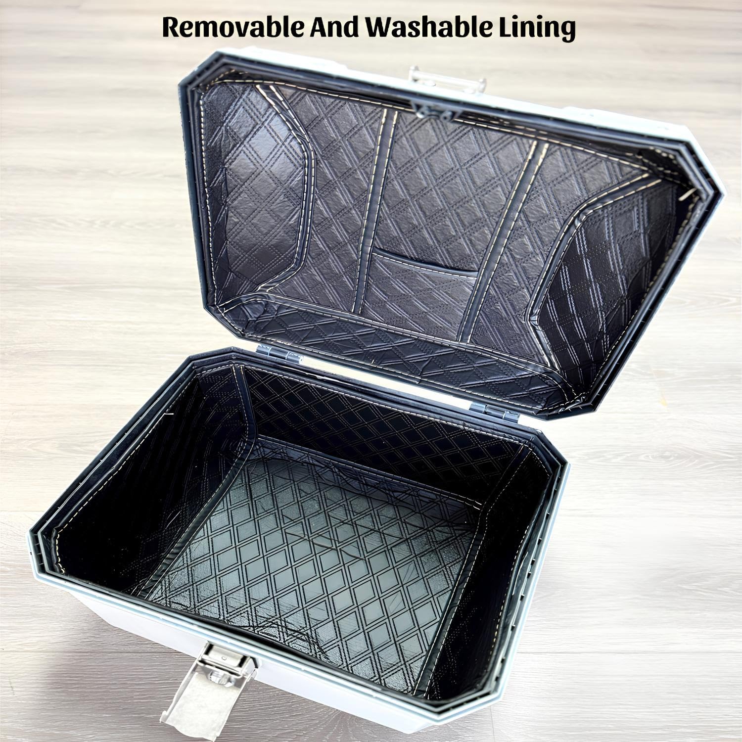 Baúl Moto 45L Impermeable con Cerradura De Seguridad
