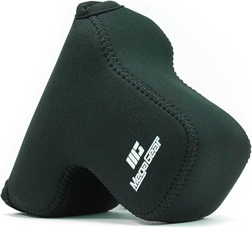 Miniatura 2 de MegaGear MG1499 Sony Alpha A6400, A6500 (0.709-5.315 in) Funda de neopreno ultra ligera para cámara - Negro, piel sintética