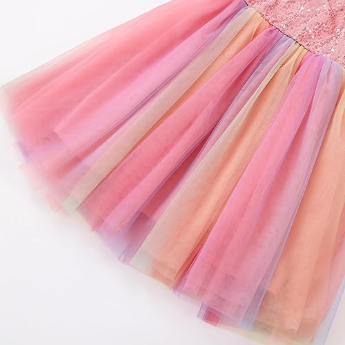 Miniatura 5 de Vestido tipo tutú para niña, vestido sin mangasmanga larga para niña, vestido de verano de tul para niña