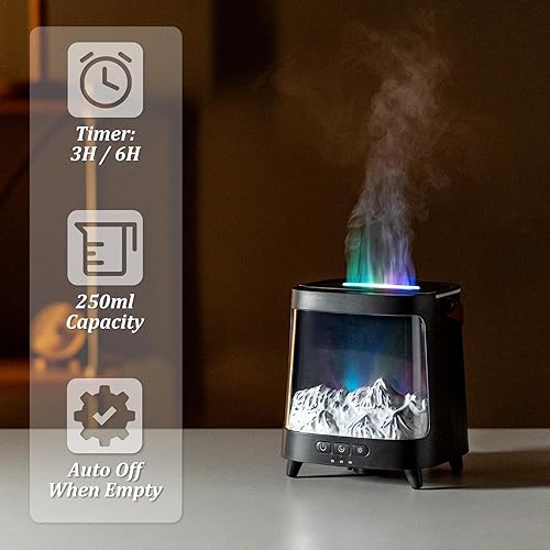 Miniatura 6 de Difusor de aceite esencial para el hogar, humidificadores de dormitorio, aroma de aire, aromaterapia, máquina ultrasónica, temporizador pequeño,